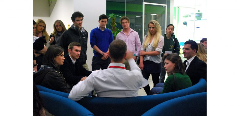 Group of students on a language day